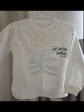 Zara White 'Blossom Studio' Long Sleeve Tee